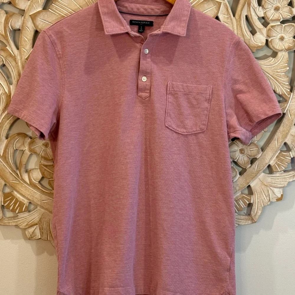 Banana Republic Dusty Rose Polo Shirt